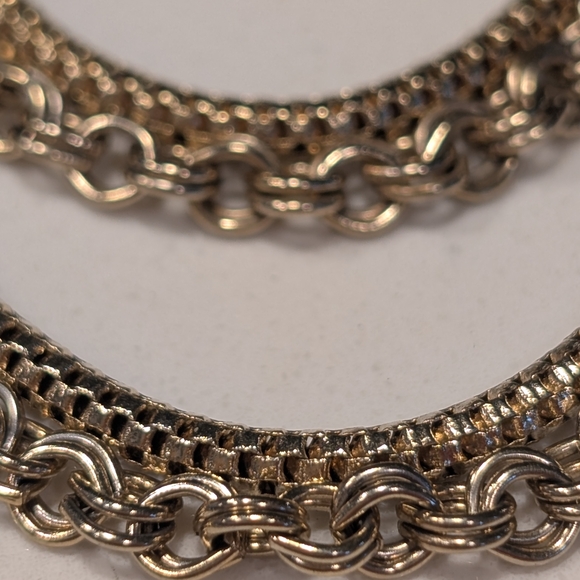 Vintage Jewelry - Vintage Multi-Strand Gold Layered Festival Necklace